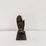 Maxbell Retro Praying Hands Artwork Sculpture Decor Resin Gift 3D for Bedroom Home