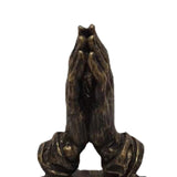 Maxbell Retro Praying Hands Artwork Sculpture Decor Resin Gift 3D for Bedroom Home