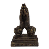 Maxbell Retro Praying Hands Artwork Sculpture Decor Resin Gift 3D for Bedroom Home
