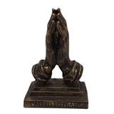 Maxbell Retro Praying Hands Artwork Sculpture Decor Resin Gift 3D for Bedroom Home