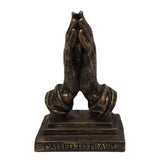 Maxbell Retro Praying Hands Artwork Sculpture Decor Resin Gift 3D for Bedroom Home