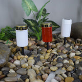 Maxbell Solar Candle Light IP65 Waterproof Memorial Lamp for Garden White Black A