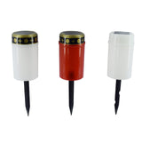 Maxbell Solar Candle Light IP65 Waterproof Memorial Lamp for Garden White Black A