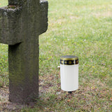 Maxbell Solar Candle Light IP65 Waterproof Memorial Lamp for Garden White Black A