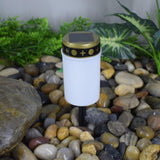Maxbell Solar Candle Light IP65 Waterproof Memorial Lamp for Garden White Black A