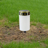 Maxbell Solar Candle Light IP65 Waterproof Memorial Lamp for Garden White Black A