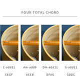 Maxbell Bamboo Wooden Wind Chime Chord Tuned for Outdoor Indoor Ornament G chords