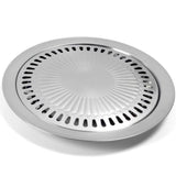 Maxbell Non Stick Barbecue Plate Grill Pan Round for Outdoor Camping Picnic Indoor