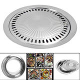 Maxbell Non Stick Barbecue Plate Grill Pan Round for Outdoor Camping Picnic Indoor