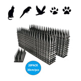 Maxbell 20Pcs Bird Repellent Spikes Keep Birds Away Guard for Fence Outside Garden