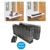 Maxbell 20Pcs Bird Repellent Spikes Keep Birds Away Guard for Fence Outside Garden