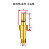 Maxbell Pressure Washer Adapter Washer Fittings Brass for Power Washer Sprayer D