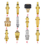 Maxbell Pressure Washer Adapter Washer Fittings Brass for Power Washer Sprayer D