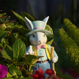 Maxbell Mini Garden Rabbit Statues Photo Props Crafts for Pastoral Patio Decoration F