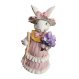 Maxbell Mini Garden Rabbit Statues Photo Props Crafts for Pastoral Patio Decoration F