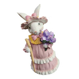 Maxbell Mini Garden Rabbit Statues Photo Props Crafts for Pastoral Patio Decoration F