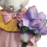 Maxbell Mini Garden Rabbit Statues Photo Props Crafts for Pastoral Patio Decoration F