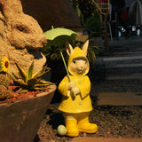 Maxbell Mini Garden Rabbit Statues Photo Props Crafts for Pastoral Patio Decoration F