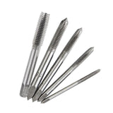 Maxbell Hand Tap Set Screw Thread Taps T-Wrench Reamer Twist Drill Bit 10Pcs