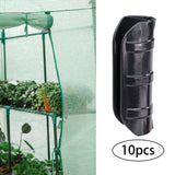 Maxbell 10 Pieces Greenhouse Frame Pipe Tube Pipe Buckle for Garden Farm 32mm
