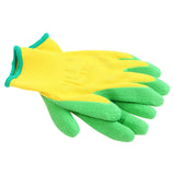 Maxbell Kids Gardening Gloves DIY Painting Gloves Rubber Coated Palm Hand Protection for 2 to 8 Ages B