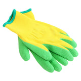 Maxbell Kids Gardening Gloves DIY Painting Gloves Rubber Coated Palm Hand Protection for 2 to 8 Ages B
