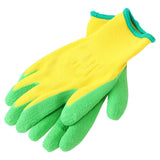Maxbell Kids Gardening Gloves DIY Painting Gloves Rubber Coated Palm Hand Protection for 2 to 8 Ages B