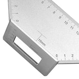 Maxbell Multifunctional Square 45/90/135 Degree Gauge Angle Ruler Measuring Tool