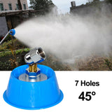 Maxbell Windproof Sprayer Head 7 Holes Watering for Agricultural Irrigation Patio 45 Degree