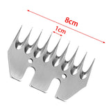 Maxbell Sheep Shears Blades Electric Clipper Parts for Alpaca 9 Teeth Straight