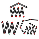 Maxbell Aluminium Alloy Multi Angle Ruler Positioning Tools for Carpenter 6 Section
