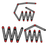 Maxbell Aluminium Alloy Multi Angle Ruler Positioning Tools for Carpenter 6 Section