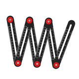 Maxbell Aluminium Alloy Multi Angle Ruler Positioning Tools for Carpenter 6 Section