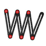 Maxbell Aluminium Alloy Multi Angle Ruler Positioning Tools for Carpenter 6 Section