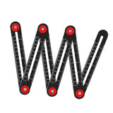 Maxbell Aluminium Alloy Multi Angle Ruler Positioning Tools for Carpenter 6 Section