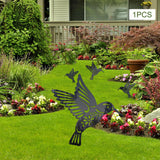 Maxbell Bird Silhouettes Statue Bird Art Sculpture for Backyard Tree Decoration