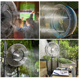 Maxbell Outdoor Misting System Fan Cooling Kit 3/4" Connector for Patio Backyard 6m EN