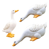 Maxbell Garden Statues Duck Carving Resin Miniature Craft for Garden Home Ornaments Large