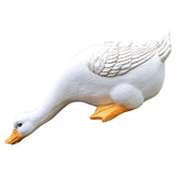 Maxbell Garden Statues Duck Carving Resin Miniature Craft for Garden Home Ornaments Large