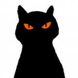 Maxbell Black Cat Silhouette Garden Stakes Halloween Party Iron for Yard Style A