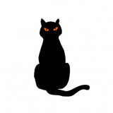 Maxbell Black Cat Silhouette Garden Stakes Halloween Party Iron for Yard Style A