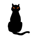 Maxbell Black Cat Silhouette Garden Stakes Halloween Party Iron for Yard Style A