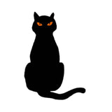 Maxbell Black Cat Silhouette Garden Stakes Halloween Party Iron for Yard Style A