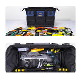 Maxbell 600D Waterproof Tool Bag Storage Hand Bag with Multi Pockets 16in Deep Blue