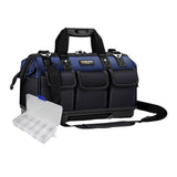 Maxbell 600D Waterproof Tool Bag Storage Hand Bag with Multi Pockets 16in Deep Blue