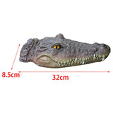 Maxbell Fake Floating Crocodile Head Water Decoy Prank Toy for Pond Pool Decor