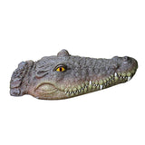 Maxbell Fake Floating Crocodile Head Water Decoy Prank Toy for Pond Pool Decor