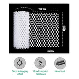 Maxbell Chicken Wire Frame Poultry Fencing Decorative Protective for Outdoor Safety White