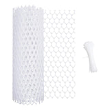Maxbell Chicken Wire Frame Poultry Fencing Decorative Protective for Outdoor Safety White