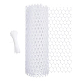 Maxbell Chicken Wire Frame Poultry Fencing Decorative Protective for Outdoor Safety White